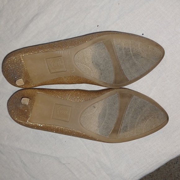 Fioni Gold Sparkling Fioni Stiletto Pumps, Gold, 7.5 - Picture 3 of 7